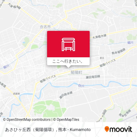 あさひヶ丘西（菊陽循環）地図