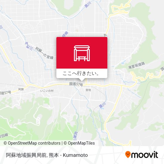 阿蘇地域振興局前地図