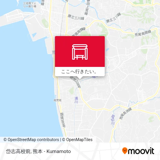 岱志高校前地図