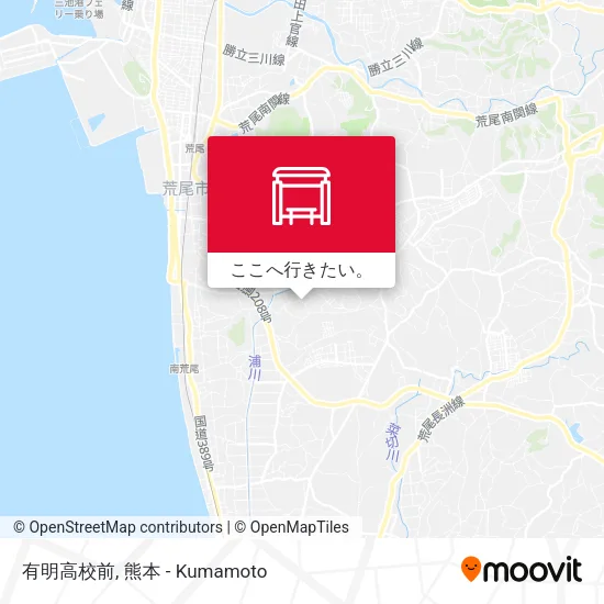 有明高校前地図