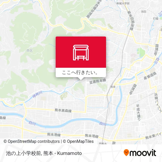 池の上小学校前地図