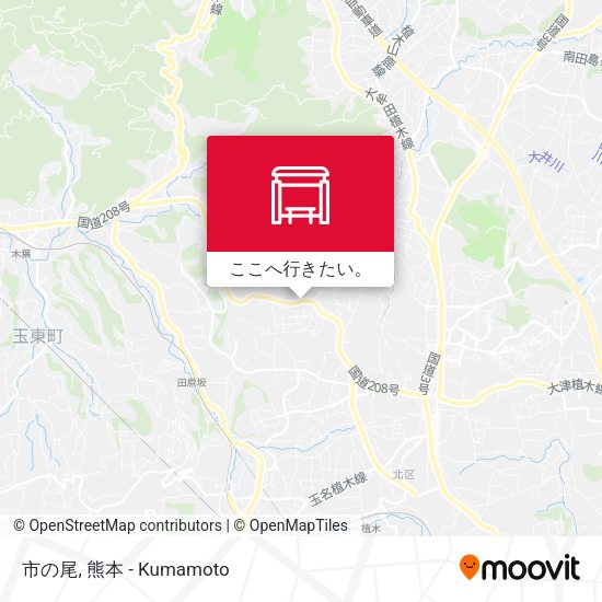 市の尾地図