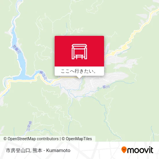 市房登山口地図