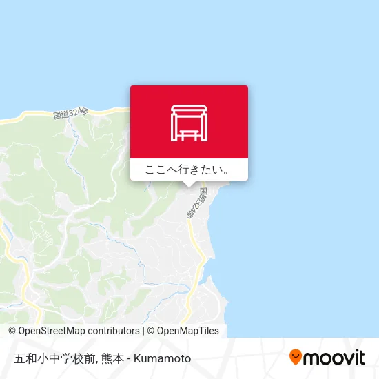 五和小中学校前地図