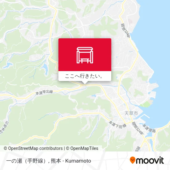 一の瀬（手野線）地図