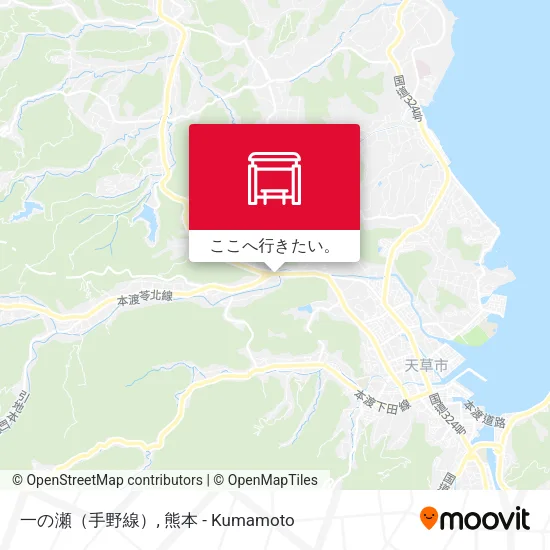 一の瀬（手野線）地図
