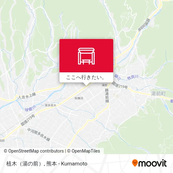 植木（湯の前）地図