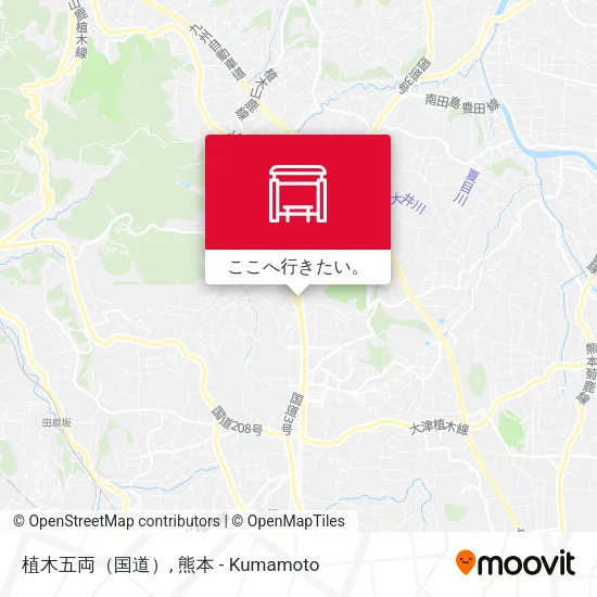 植木五両（国道）地図