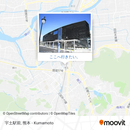 宇土駅前地図