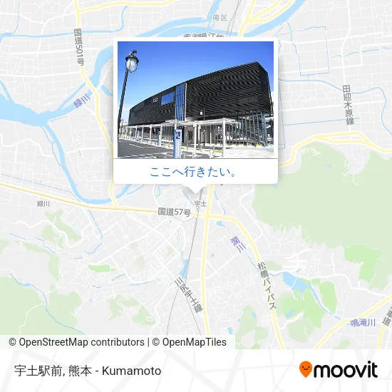 宇土駅前地図