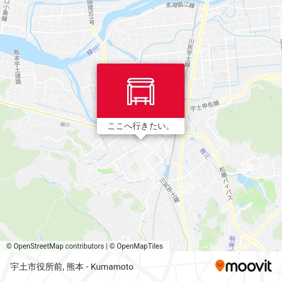 宇土市役所前地図