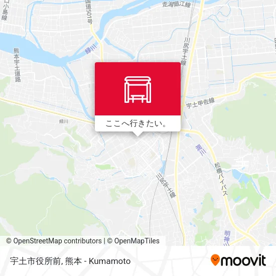 宇土市役所前地図