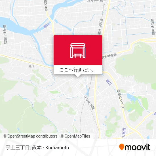 宇土三丁目地図