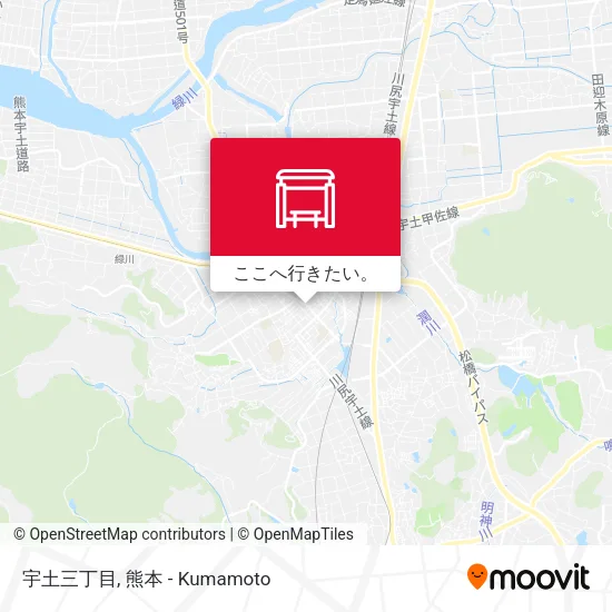 宇土三丁目地図