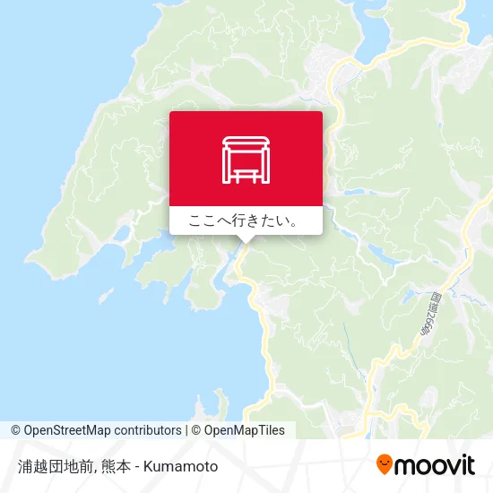 浦越団地前地図