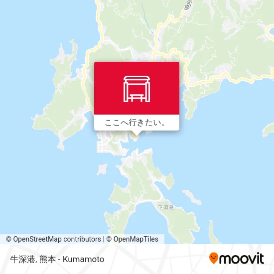 牛深港地図