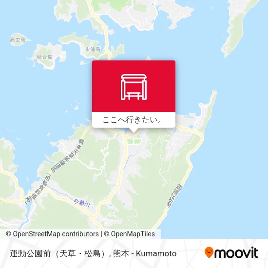 運動公園前（天草・松島）地図