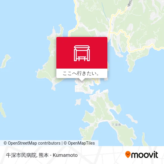 牛深市民病院地図