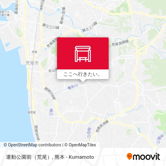 運動公園前（荒尾）地図