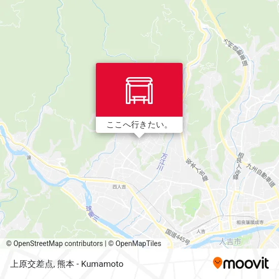 上原交差点地図