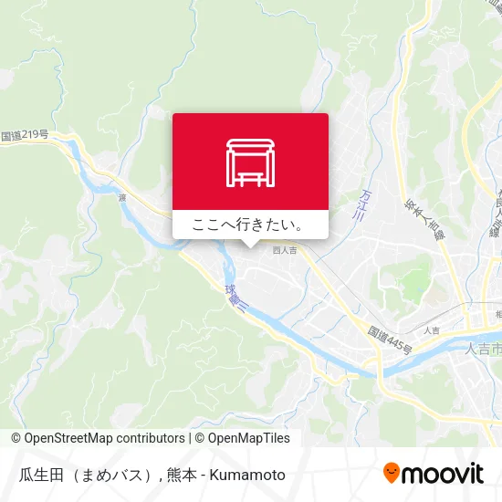 瓜生田（まめバス）地図