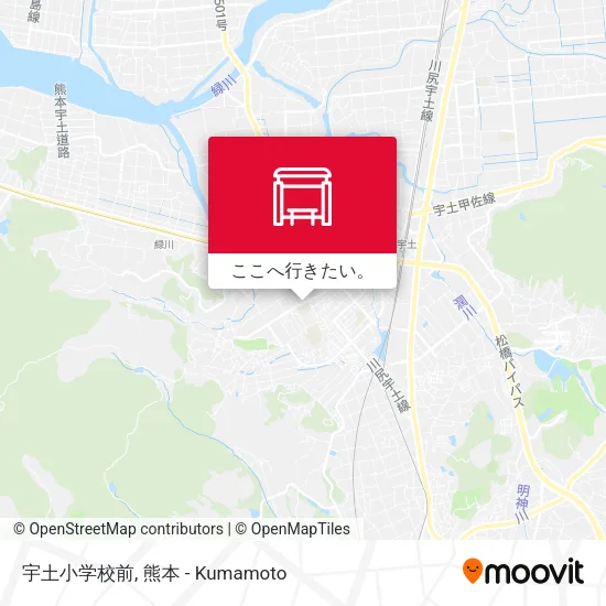 宇土小学校前地図