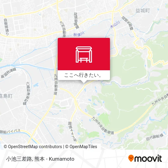 小池三差路地図