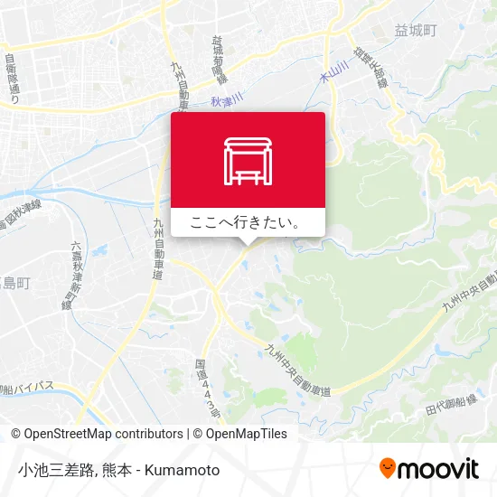 小池三差路地図