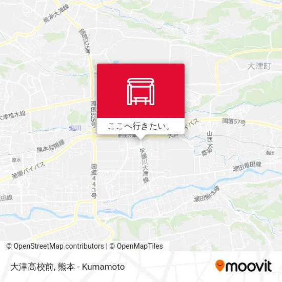 大津高校前地図