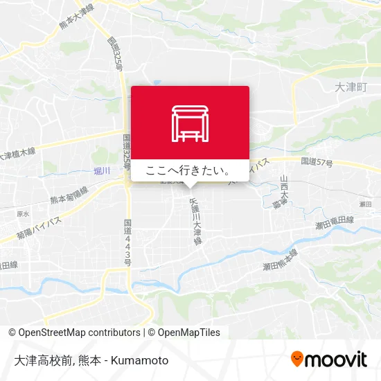 大津高校前地図