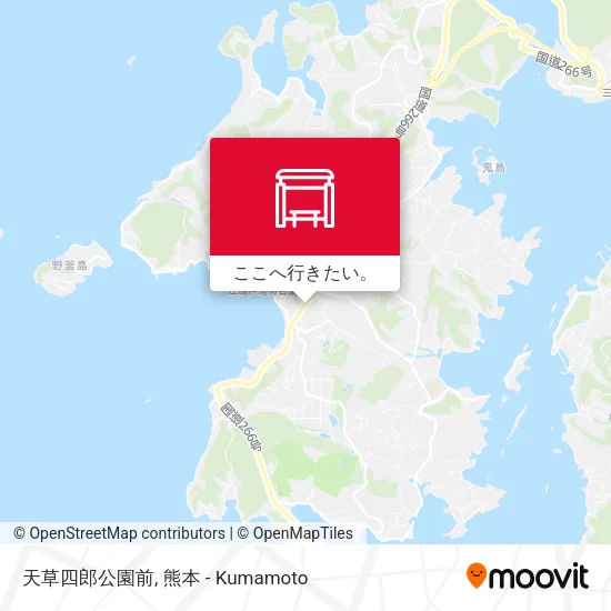 天草四郎公園前地図