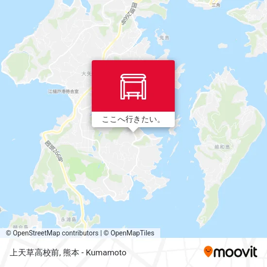 上天草高校前地図