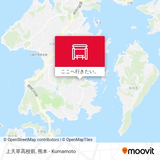 上天草高校前地図