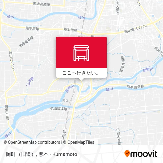 岡町（旧道）地図