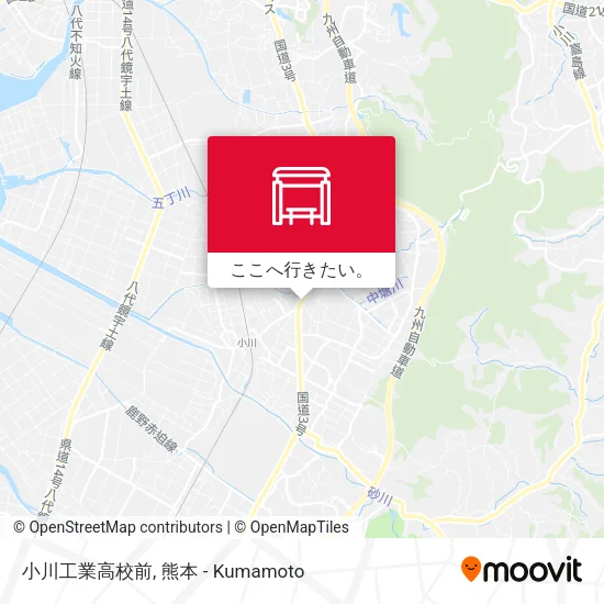 小川工業高校前地図