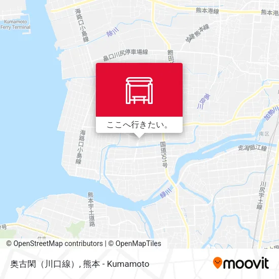 奥古閑（川口線）地図