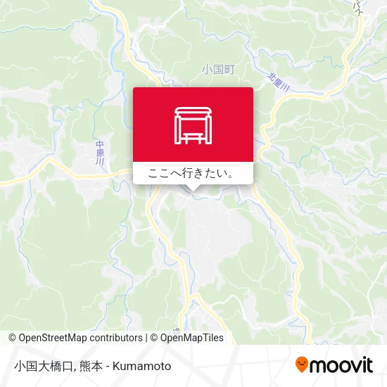 小国大橋口地図