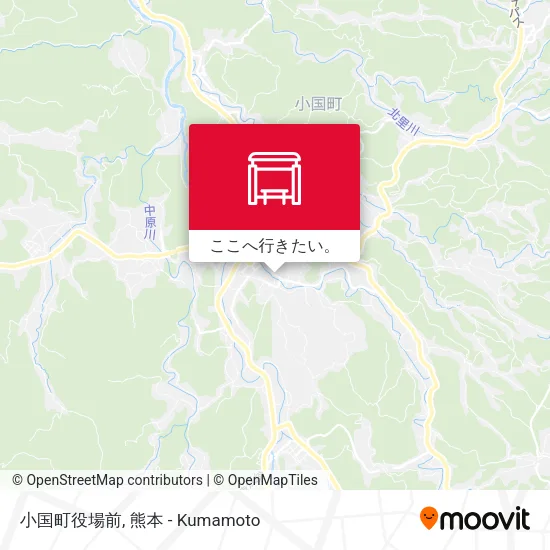 小国町役場前地図