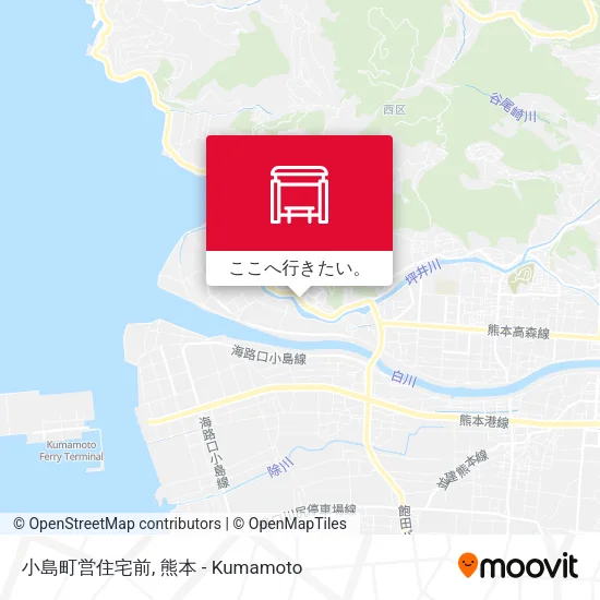 小島町営住宅前地図