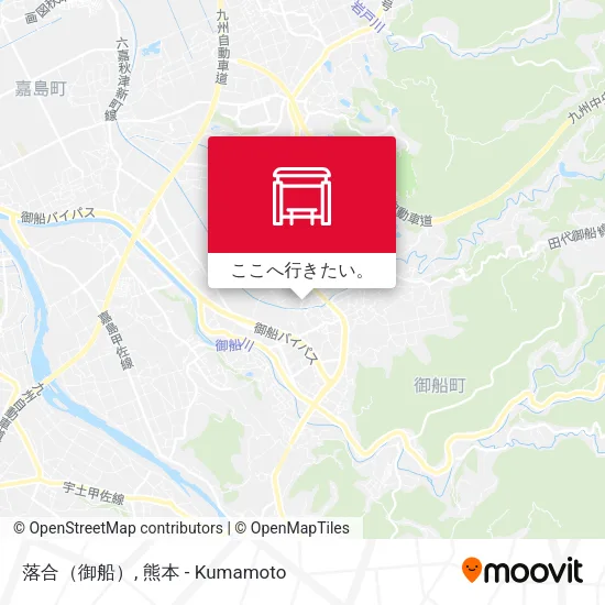 落合（御船）地図