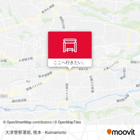 大津警察署前地図