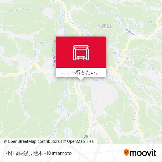 小国高校前地図