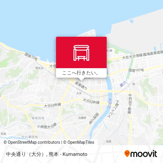 中央通り（大分）地図