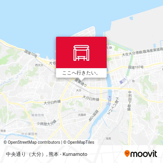 中央通り（大分）地図