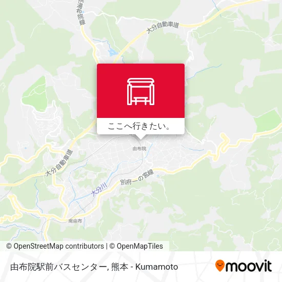 由布院駅前バスセンター地図