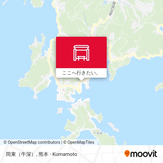 岡東（牛深）地図