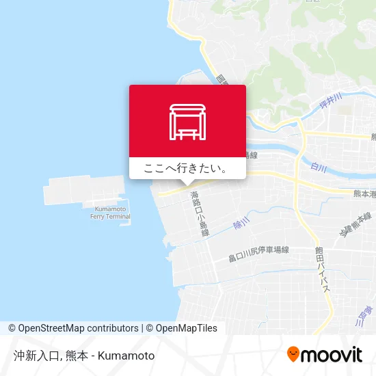 沖新入口地図
