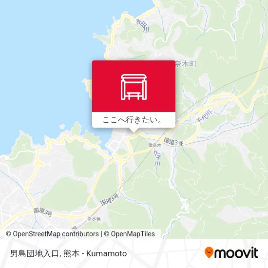 男島団地入口地図
