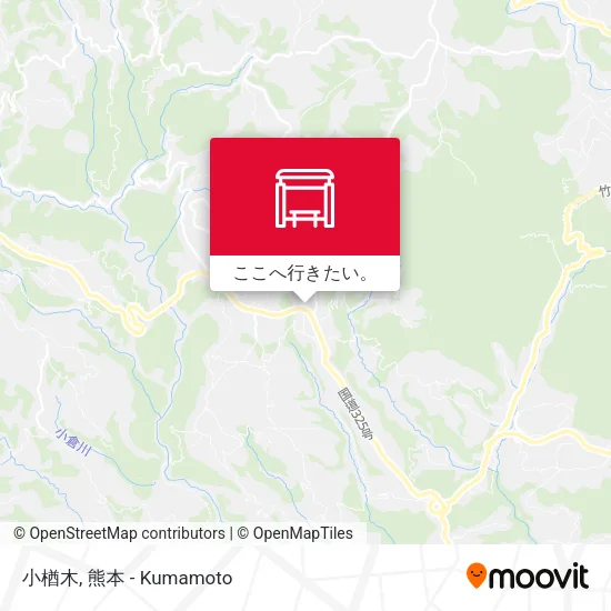 小楢木地図