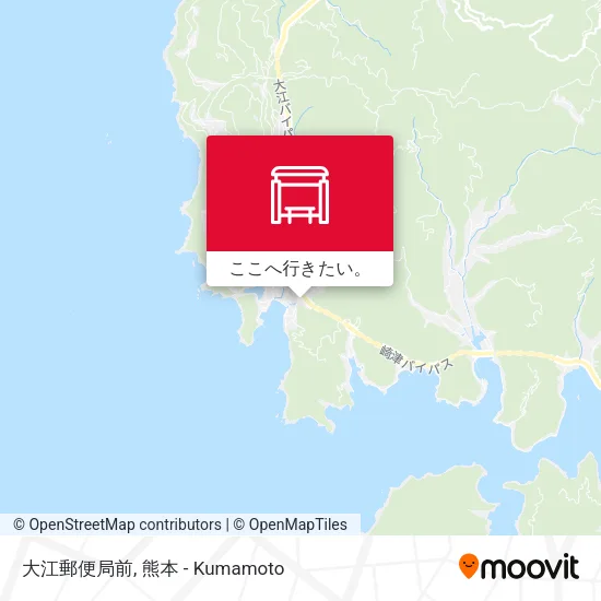 大江郵便局前地図